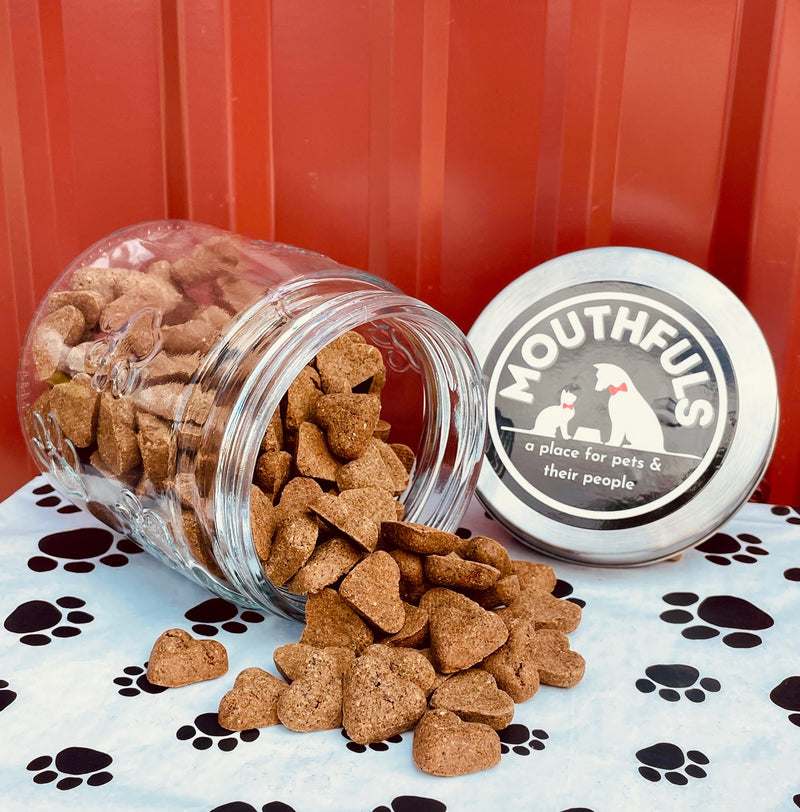 Grain Free Peanut Butter Mini Hearts Dog Treats